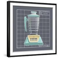 Galaxy Blender - Aqua-Larry Hunter-Framed Giclee Print