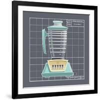 Galaxy Blender - Aqua-Larry Hunter-Framed Giclee Print