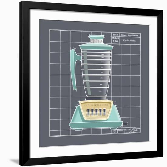 Galaxy Blender - Aqua-Larry Hunter-Framed Giclee Print