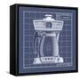 Galaxy Coffeemaid - Blueprint-Larry Hunter-Framed Stretched Canvas