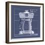 Galaxy Coffeemaid - Blueprint-Larry Hunter-Framed Giclee Print