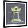 Galaxy Coffeemaid - Lime-Larry Hunter-Framed Giclee Print