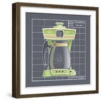 Galaxy Coffeemaid - Lime-Larry Hunter-Framed Giclee Print