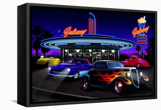 Galaxy Diner-Helen Flint-Framed Stretched Canvas