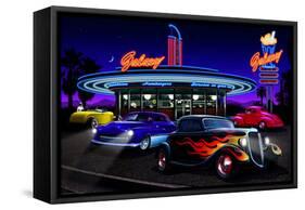 Galaxy Diner-Helen Flint-Framed Stretched Canvas