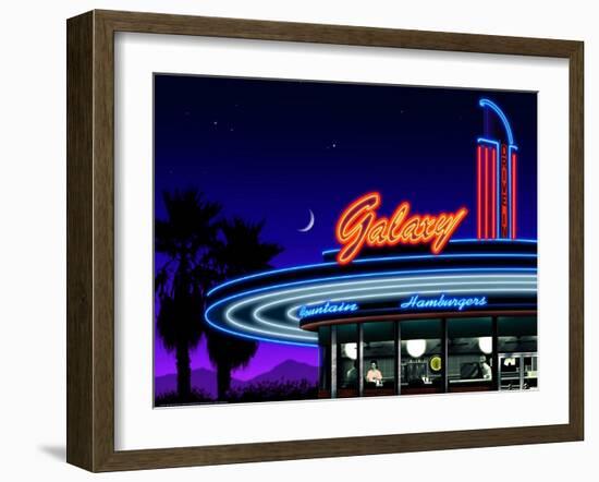 Galaxy Diner-Flint Helen-Framed Art Print