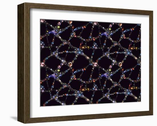 Galaxy Distribution, Computer Artwork-Mehau Kulyk-Framed Photographic Print