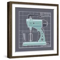 Galaxy Mixer - Aqua-Larry Hunter-Framed Giclee Print