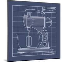 Galaxy Mixer - Blueprint-Larry Hunter-Mounted Giclee Print