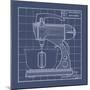 Galaxy Mixer - Blueprint-Larry Hunter-Mounted Giclee Print