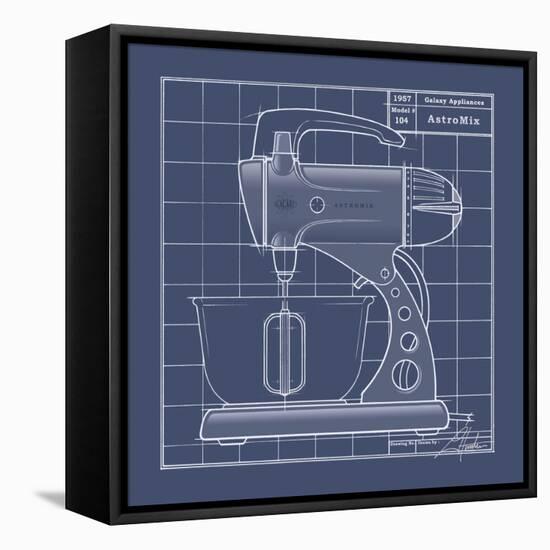 Galaxy Mixer - Blueprint-Larry Hunter-Framed Stretched Canvas