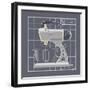 Galaxy Mixer - Pewter-Larry Hunter-Framed Giclee Print