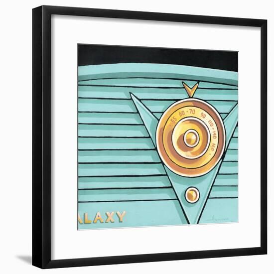 Galaxy Radio - Aqua-Larry Hunter-Framed Giclee Print