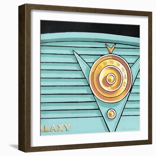 Galaxy Radio - Aqua-Larry Hunter-Framed Giclee Print