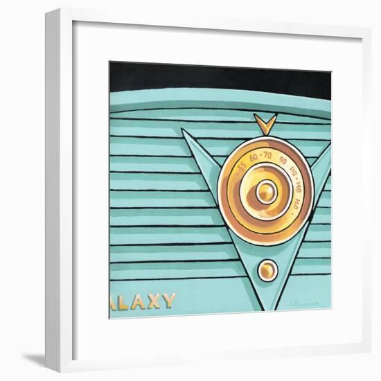 Galaxy Radio - Aqua-Larry Hunter-Framed Giclee Print