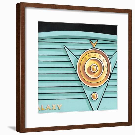 Galaxy Radio - Aqua-Larry Hunter-Framed Giclee Print