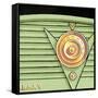 Galaxy Radio - Green-Larry Hunter-Framed Stretched Canvas