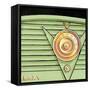 Galaxy Radio - Green-Larry Hunter-Framed Stretched Canvas