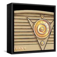 Galaxy Radio - Tan-Larry Hunter-Framed Stretched Canvas