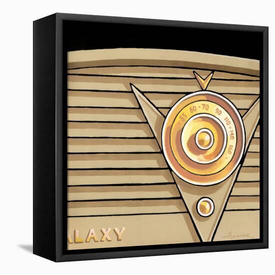Galaxy Radio - Tan-Larry Hunter-Framed Stretched Canvas