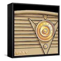 Galaxy Radio - Tan-Larry Hunter-Framed Stretched Canvas