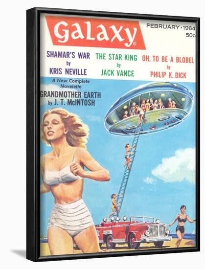 Galaxy Science Fiction Magazine Cover-null-Framed Art Print