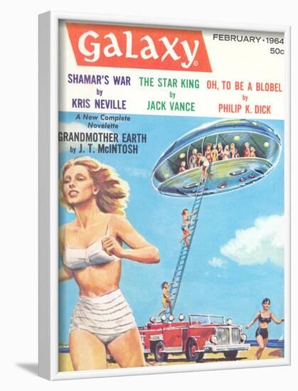 Galaxy Science Fiction Magazine Cover-null-Framed Art Print