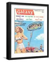 Galaxy Science Fiction Magazine Cover-null-Framed Art Print