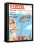 Galaxy Science Fiction Magazine Cover-null-Framed Stretched Canvas