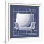 Galaxy Toaster - Blueprint-Larry Hunter-Framed Giclee Print
