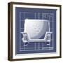 Galaxy Toaster - Blueprint-Larry Hunter-Framed Giclee Print