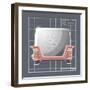 Galaxy Toaster - Flamingo-Larry Hunter-Framed Giclee Print