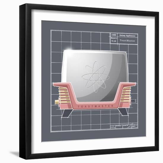 Galaxy Toaster - Flamingo-Larry Hunter-Framed Giclee Print