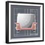 Galaxy Toaster - Flamingo-Larry Hunter-Framed Giclee Print