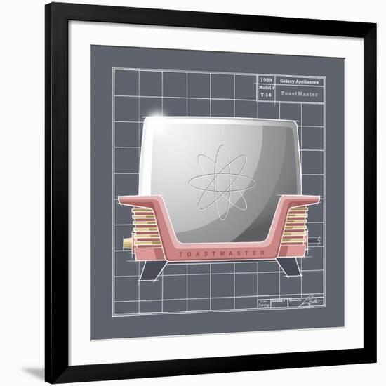 Galaxy Toaster - Flamingo-Larry Hunter-Framed Giclee Print