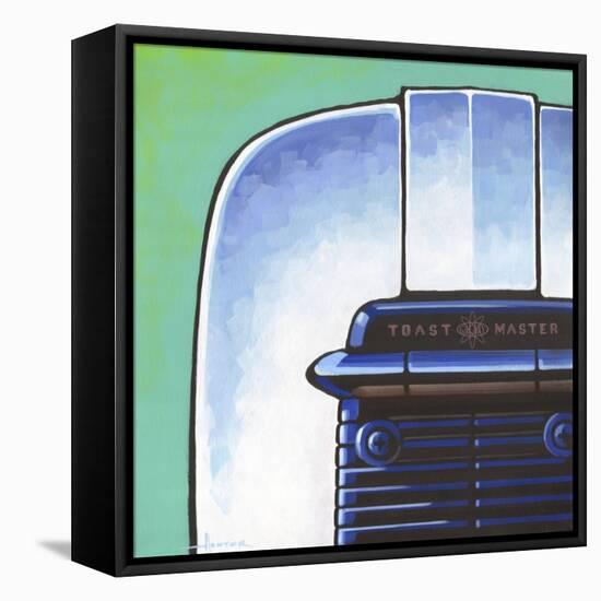 Galaxy Toaster - Green-Larry Hunter-Framed Stretched Canvas