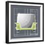 Galaxy Toaster - Lime-Larry Hunter-Framed Giclee Print