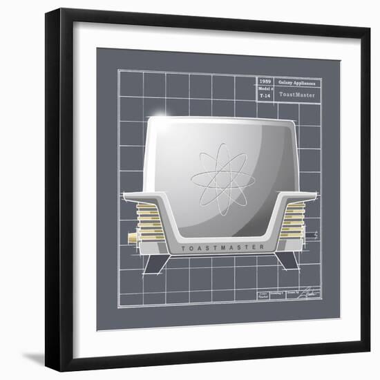 Galaxy Toaster - Pewter-Larry Hunter-Framed Giclee Print