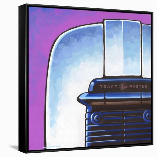 Galaxy Toaster - Purple-Larry Hunter-Framed Stretched Canvas