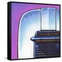 Galaxy Toaster - Purple-Larry Hunter-Framed Stretched Canvas