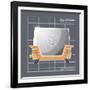 Galaxy Toaster - Tangerine-Larry Hunter-Framed Giclee Print