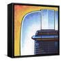 Galaxy Toaster - Yellow-Larry Hunter-Framed Stretched Canvas