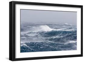 Gale Force Westerly Winds Build Large Waves in the Drake Passage, Antarctica, Polar Regions-Michael Nolan-Framed Photographic Print