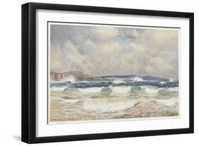 Gale on the Australian Coast-Percy F.s. Spence-Framed Art Print