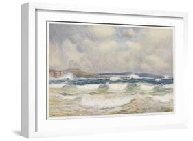 Gale on the Australian Coast-Percy F.s. Spence-Framed Art Print