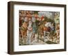 Galeazzo Maria Sforza, Duke of Milan, Extreme Left, on a Brown Horse-Benozzo di Lese di Sandro Gozzoli-Framed Giclee Print