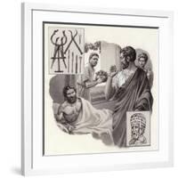 Galen the Physician Risks His Life Telling a Roman Emperor He Has Been Over-Eating-Pat Nicolle-Framed Giclee Print