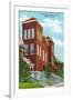 Galena, Illinois - Exterior View of St. Michael's Catholic Church, c.1955-Lantern Press-Framed Art Print