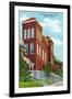 Galena, Illinois - Exterior View of St. Michael's Catholic Church, c.1955-Lantern Press-Framed Art Print