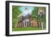 Galena, Illinois - Exterior View of the General Ulysses S. Grant's Home, c.1955-Lantern Press-Framed Art Print